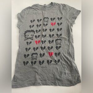 T Shirt Betty boop vintage size women’s m gray